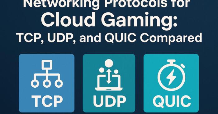 Networking Protocols for Cloud Gaming: TCP, UDP, and QUIC Compared