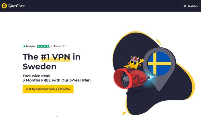 Site de CyberGhost VPN