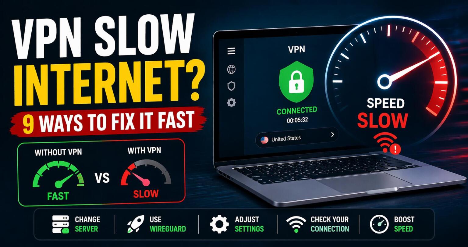 VPN Slow Internet? 9 Ways to Fix Speed Issues Fast 2026