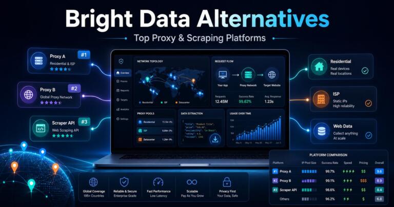 Best Bright Data Alternatives in 2026: Top Proxy Tools