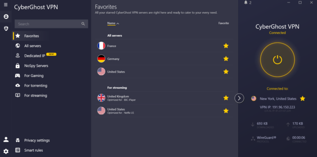 CyberGhost VPN Windows app for ESPN+