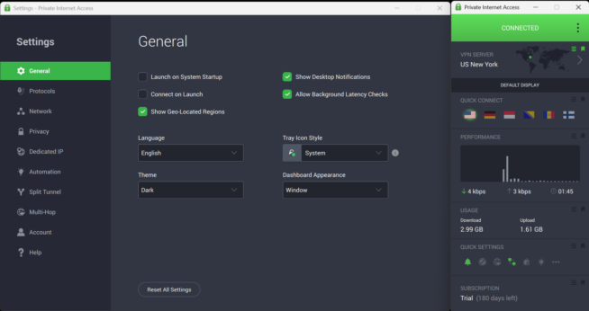 Private Internet Access Windows app for ESPN+
